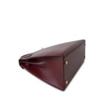 Kelly 28 Box Calfskin Rouge H Gold Plated R Circle Stamp - Image 15