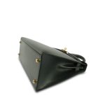 Kelly 28 Vert Fonce Box Calfskin Gold Plated (W) Stamp - Image 11