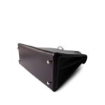 Kelly 28 Raisin Box Calfskin Palladium Plated [G] Stamp - Image 7