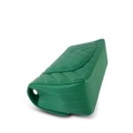 17S Green Chevron Caviar Quilted Mini Rectangular Flap Silver Hardware - Image 12
