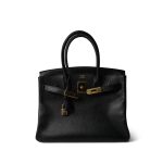 Birkin 30 Black Noir Ardennes Gold Plated (Z) Circle Stamp - Image 12