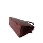 Kelly 28 Rouge Box Calfskin Gold Plated V Stamp - Image 6