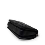 Black Lambskin Quilted Trendy CC Small Light Gold Hardware - Image 11