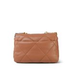 21K Caramel Lambskin Quilted 19 Flap Small MHW - Image 5