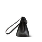 Mini Kelly 20 Dark Brown Box Calfskin Gold Plated O Circle Stamp - Image 8