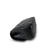 24B Black Lambskin Quilted CC Flap Bag Mini Aged Gold Hardware - Image 9