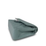 20B Blue Caviar Quilted Classic Flap Small Silver Hardware - Image 8