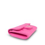 22K Pink Caviar Quilted Classic Flap Card Holder LGHW - Image 3