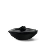 Black Satin/Lambskin Camellia Chain Hand Bag LGHW - Image 8