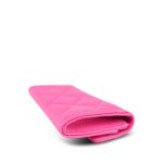 22K Pink Caviar Quilted Classic Flap Card Holder LGHW - Image 2