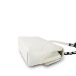 White Caviar Quilted My Everything Flap Black Hardware - Image 15