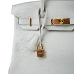 Birkin 30 Gris Perle Veau Togo Gold Plated D Stamp - Image 20