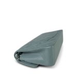 20B Blue Caviar Quilted Classic Flap Small Silver Hardware - Image 12