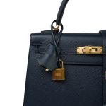 Kelly Sellier 25 Bleu Indigo Epsom Gold Plated Y Stamp - Image 12