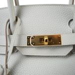 Birkin 30 Gris Perle Veau Togo Gold Plated D Stamp - Image 3