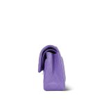 20S Purple Caviar Quilted Classic Flap Small LGHW - Image 3