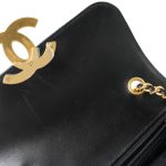 24B Black Lambskin Quilted CC Flap Bag Mini Aged Gold Hardware - Image 16