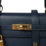 Kelly Sellier 25 Bleu Indigo Epsom Gold Plated Y Stamp - Image 7