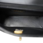 24B Black Lambskin Quilted CC Flap Bag Mini Aged Gold Hardware - Image 17