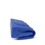 Blue Lambskin Quilted Medium Classic Flap Silver Hardware - Image 8