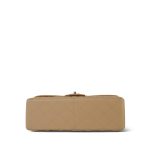 Beige Clair Caviar Quilted Jumbo Classic Flap SHW - Image 5