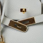 Birkin 30 Gris Perle Veau Togo Gold Plated D Stamp - Image 18