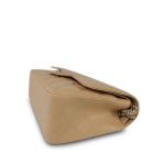 Beige Clair Caviar Quilted Jumbo Classic Flap SHW - Image 6
