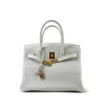 Birkin 30 Gris Perle Veau Togo Gold Plated D Stamp - Image 16