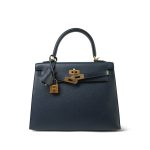 Kelly Sellier 25 Bleu Indigo Epsom Gold Plated Y Stamp - Image 4