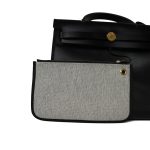 Herbag Zip PM 31 Black and Ecru Toile H Berline Vache Hunter Gold Plated B Stamp - Image 14