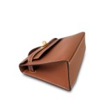 Kelly Pochette Gold Swift Gold Plated B Stamp - Image 9