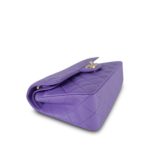 20S Purple Caviar Quilted Classic Flap Small LGHW - Image 9