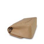 Beige Clair Caviar Quilted Jumbo Classic Flap SHW - Image 9