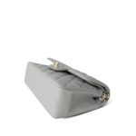 21A Grey Caviar Quilted Classic Flap Small Light Gold Hardware - Image 5