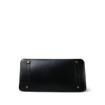 Birkin 35 Black Box Calfskin Gold Plated G Square Stamp - Image 9