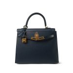 Kelly Sellier 25 Bleu Indigo Epsom Gold Plated Y Stamp - Image 5