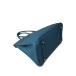 Birkin 30 Blue Jean Togo Palladium Plated [E] Stamp - Image 6