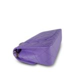 20S Purple Caviar Quilted Classic Flap Small LGHW - Image 12