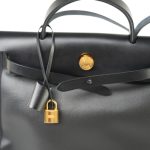 Herbag Zip PM 31 Black and Ecru Toile H Berline Vache Hunter Gold Plated B Stamp - Image 18