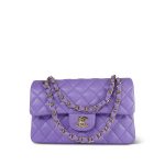 20S Purple Caviar Quilted Classic Flap Small LGHW - Image 13