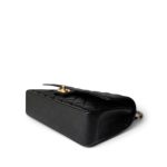 Black Caviar Quilted Classic Flap Medium Gold Hardware - Image 12