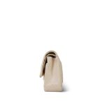 20C Light Beige Caviar Quilted Classic Flap Medium Light Gold Hardware - Image 3