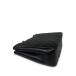 16B Black Lambskin Quilted CC Shopping Tote Large LGHW - Image 14