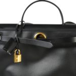 Herbag Zip PM 31 Black and Ecru Toile H Berline Vache Hunter Gold Plated B Stamp - Image 20