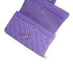 20S Purple Caviar Quilted Classic Flap Small LGHW - Image 15