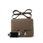 Constance 18 Etoupe Epsom Palladium Plated W Stamp - Image 2