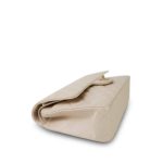 20C Light Beige Caviar Quilted Classic Flap Medium Light Gold Hardware - Image 9
