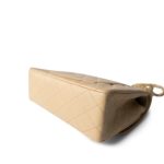 Beige Lambskin Matelasse Double Flap Gold Hardware - Image 8