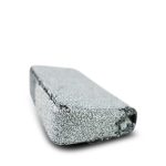 Black & White Reversible CC Logo Sequin Mini Single Flap Ruthenium Hardware - Image 7