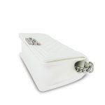 23P White Caviar Quilted Boy Bag Old Medium Aged Silver Hardware - Image 6